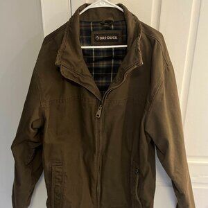 DRI DUCK Men's XLT Canvas Lined Jacket Brown - Mint Condition